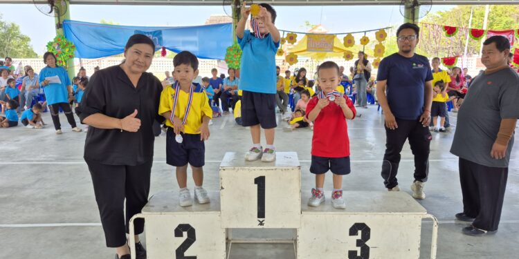 สมุทรปราการ-ทต.แหลมฟ้าผ่าจัดการแข่งกีฬาภายใน ศูนย์พัฒนาเด็กเล็ก