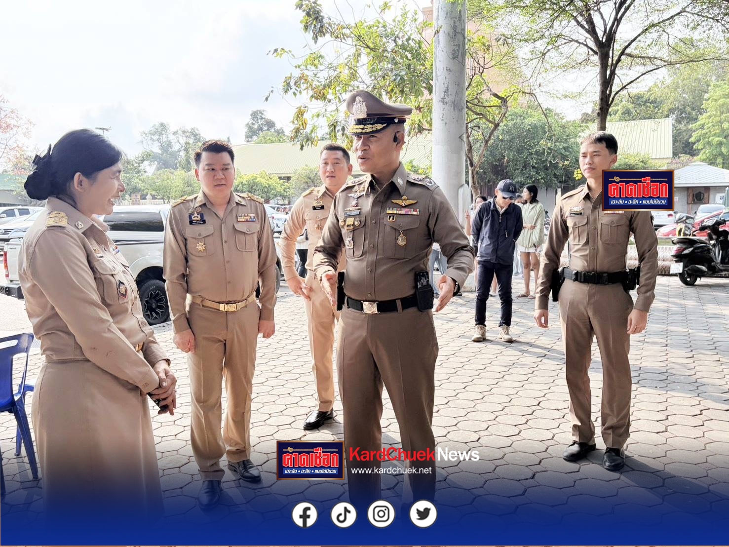 ผู้การนครปฐม คุมเข้มพื้นที่นครปฐมสั่งกำชับ 12 สถานี ตรวจความเรียบร้อยหน่วยเลือกตั้ง ย้ำตำรวจเฝ้าระวังใกล้ชิด ไม่พบการฉีกบัตร วันนี้ 8 ก.พ.69 เวลา 14.00