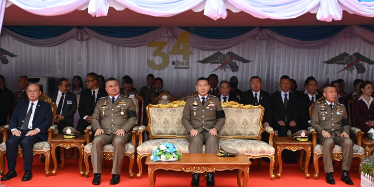 ผบ.ตร. เป็นประธานพิธีสดุดีข้าราชการตำรวจผู้เสียชีวิตจากการปฏิบัติหน้าที่ เนื่องในวันคล้ายวันสถาปนา กองบัญชาการตำรวจปราบปรามยาเสพติด ครบรอบปีที่34 ย้ำนโยบายเชิงรุกสกัดกั้นยาเสพติดทุกมิติ