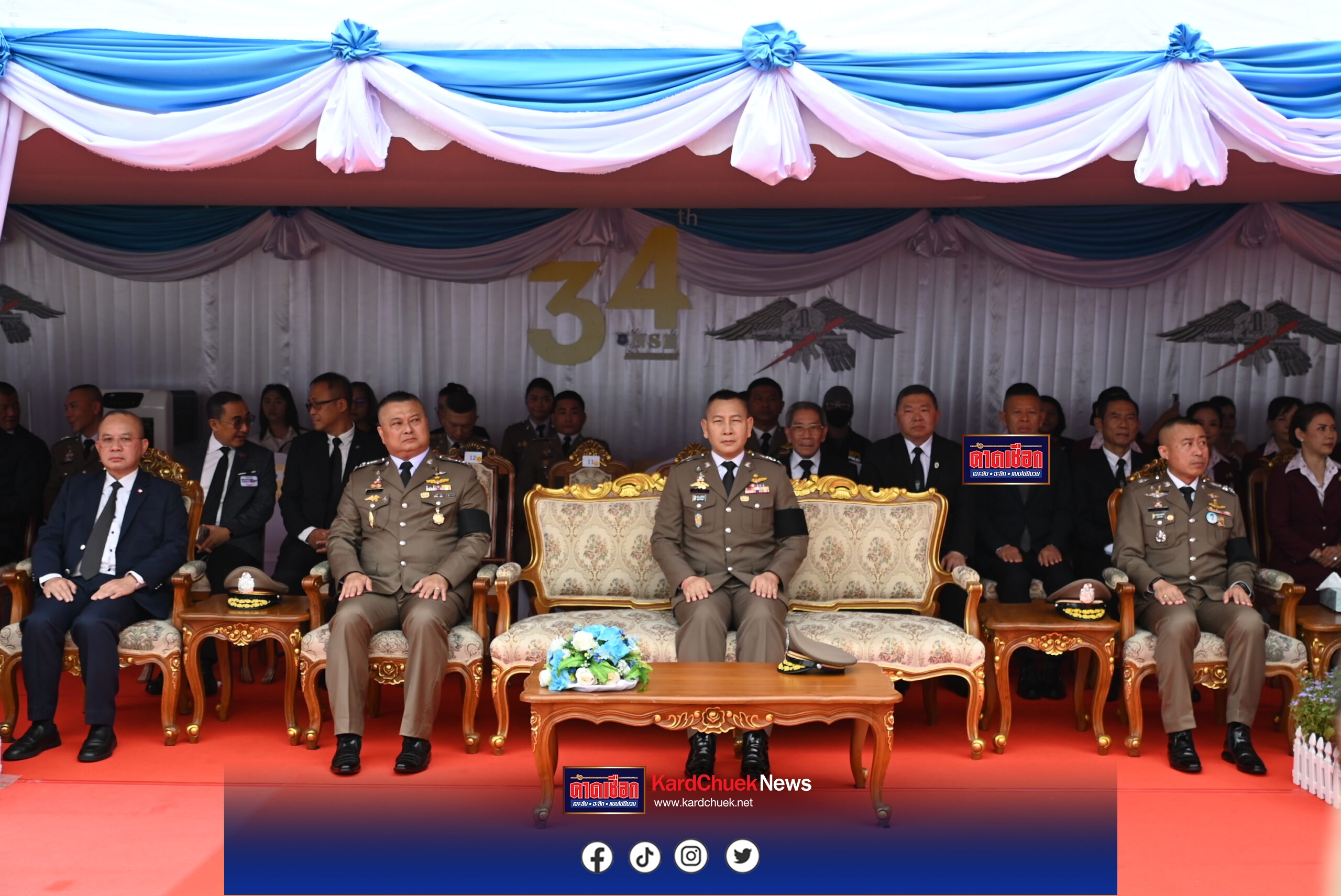 ผบ.ตร. เป็นประธานพิธีสดุดีข้าราชการตำรวจผู้เสียชีวิตจากการปฏิบัติหน้าที่ เนื่องในวันคล้ายวันสถาปนา กองบัญชาการตำรวจปราบปรามยาเสพติด ครบรอบปีที่34 ย้ำนโยบายเชิงรุกสกัดกั้นยาเสพติดทุกมิติ