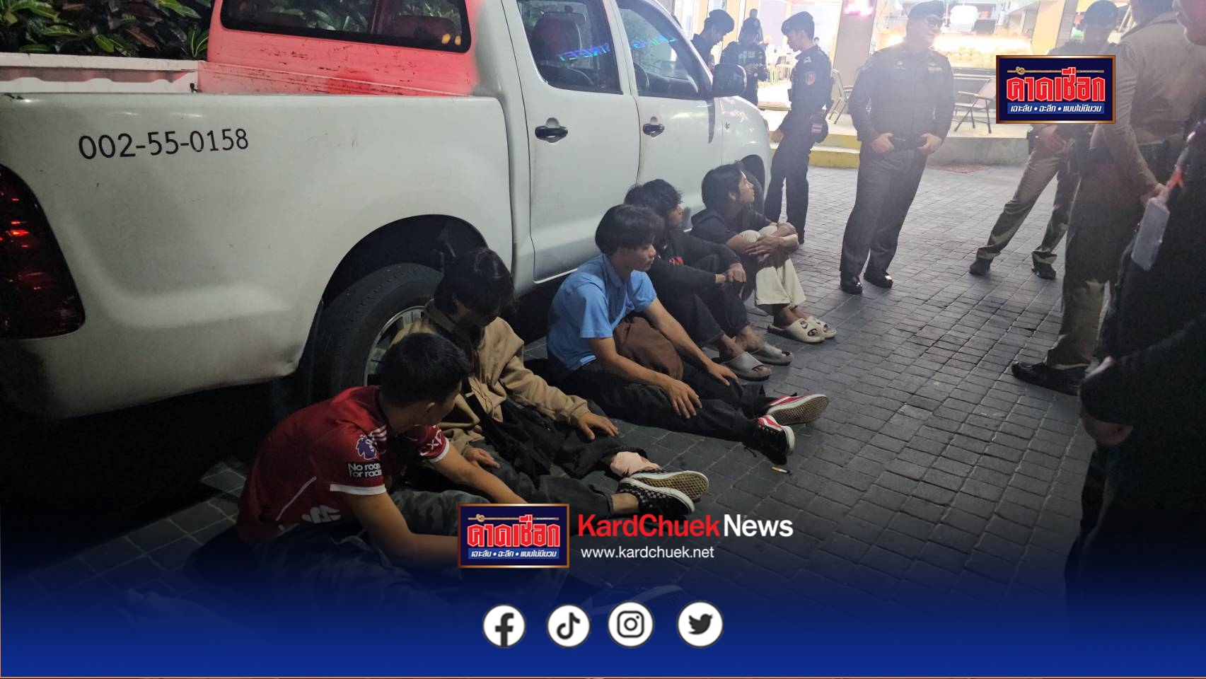 แตกฮือหลังวอล์กกิ้งสตรีท แรงงานต่างด้าวนัดเคลียร์ปัญหากว่า 20 คน พกมีดเตรียมบวก เจอเจ้าหน้าที่บุกตรวจวิ่งหนีกระเจิง จับได้ 9 ราย