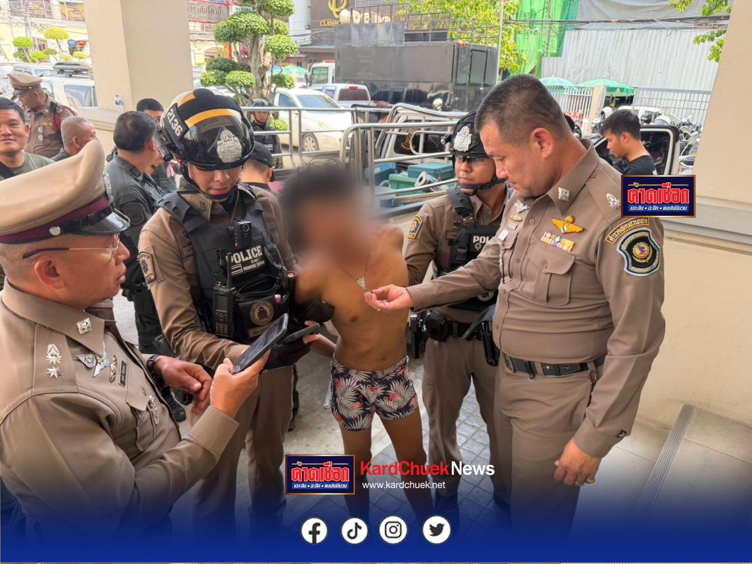 ตำรวจทางหลวงสนธิกำลัง สกัดจับโจรมาราธอน   จี้ชิงทรัพย์รถ 5 คันรวด ระทึก M.81 หนีข้ามจังหวัด   