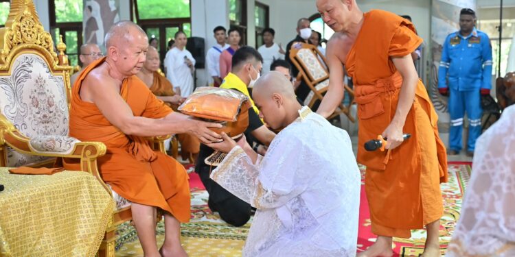 วัดสามพราน จังหวัดนครปฐม จัดโครงการบรรพชาอุปสมบทหมู่และปฏิบัติธรรมไทย-เมียนมาร์ เฉลิมพระเกียรติสมเด็จพระพันปีหลวง