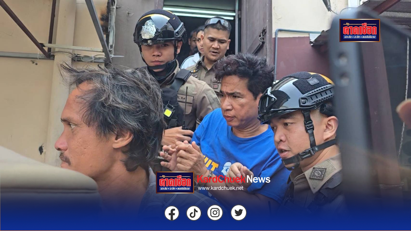 นนทบุรี คืบหน้า คุมตัวฝากขังแล้ว 3 ผู้ต้องหาร่วมฆ่าหนุ่ม 26 ปี ปิดปากเงียบกริบไม่ตอบสื่อ ปมแค้นชู้สาว อ้างขอให้ให้การในชั้นศาล