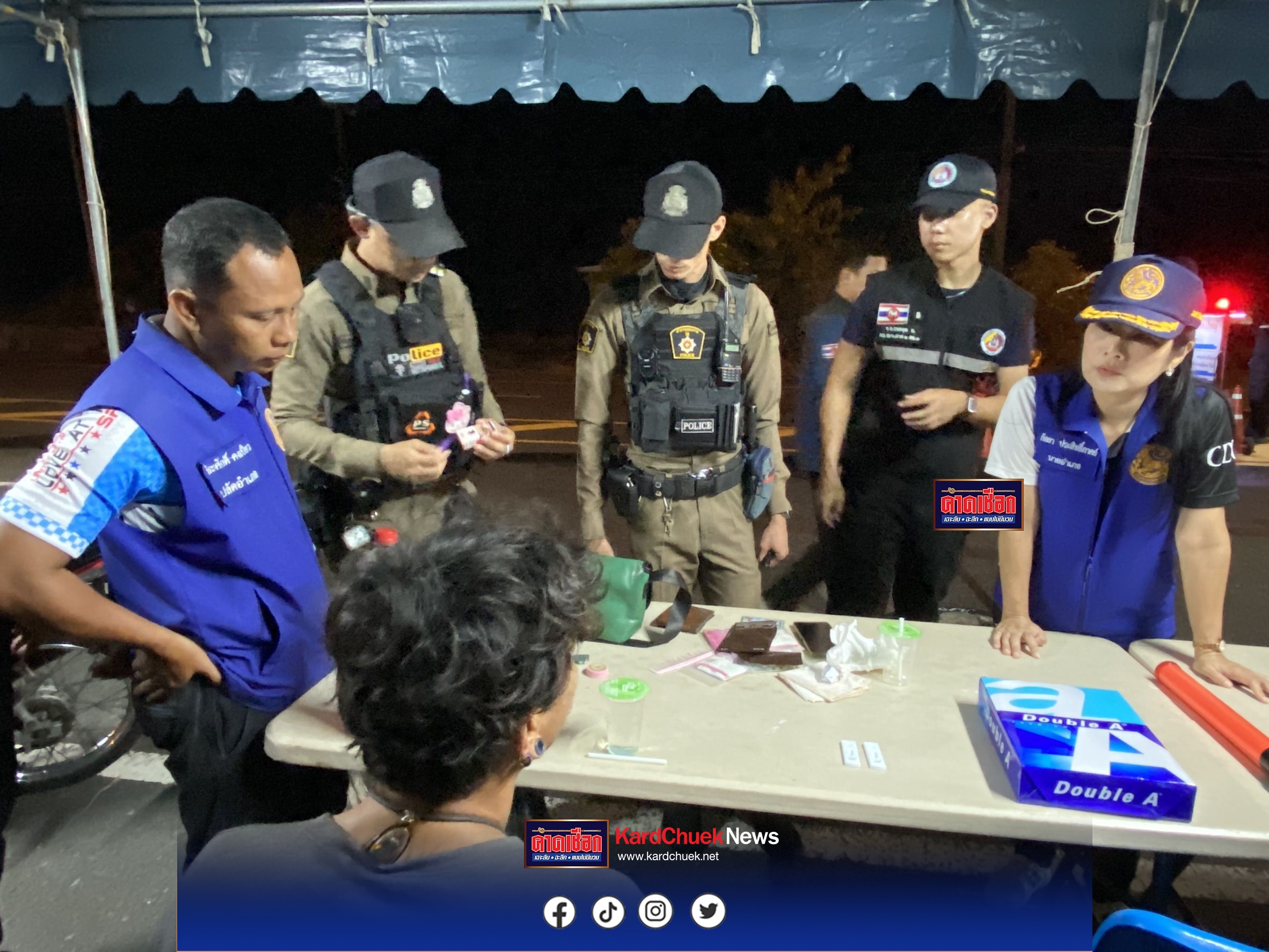 ตราด ตั้งด่านเข้มชายแดน สกัดขนของเถื่อน แรงงานผิดกฎหมาย ตรวจเจอยาเสพติดกลางดึก