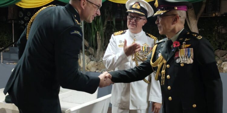 ผอ.สทพ.นทพ. ร่วมวางพวงมาลาในพิธีรำลึกวันทหารผ่านศึก เครือรัฐออสเตรเลียและนิวซีแลนด์ ANZAC Day ประจำปี 2569