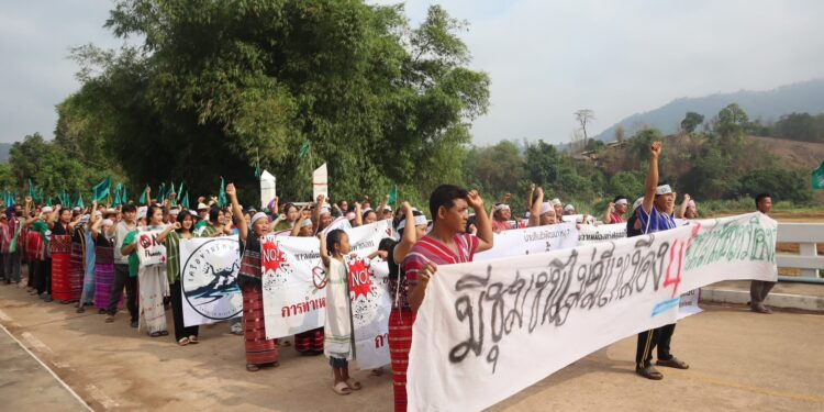 แม่ฮ่องสอน เครือข่ายรักษ์ลุ่มน้ำลา ร่วมกับภาคีเครือข่าย ประกาศเจตนารมณ์ไม่เอาเหมืองแร่ฟลูออไรต์ ปีที่ 4