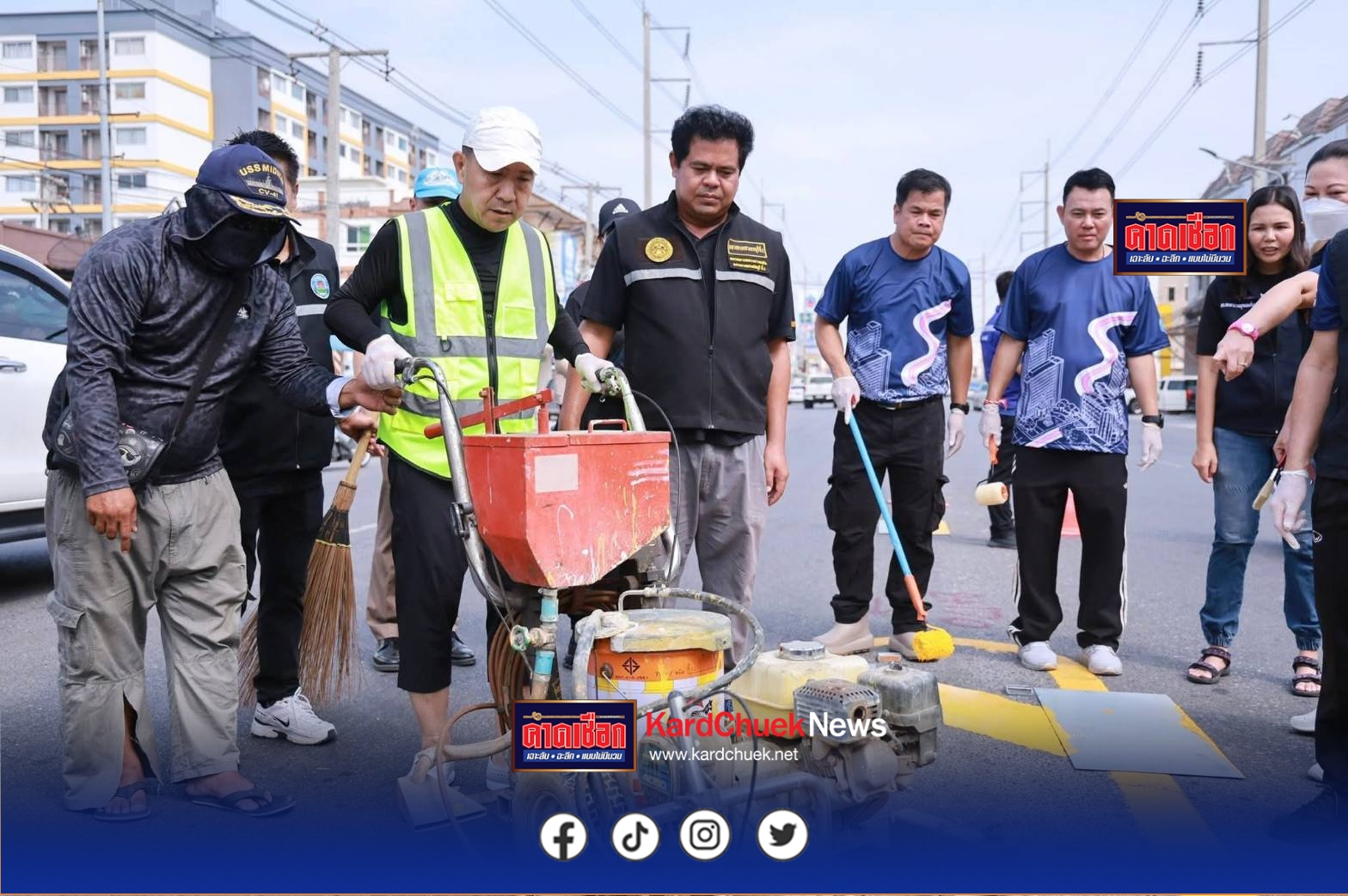 เดินหน้าชลบุรีเมืองสะอาด ผู้ว่าฯ นริศ นำทัพส่วนราชการ-ท้องถิ่น ลุย Big Cleaning Day ครั้งที่ 8 ปรับภูมิทัศน์เมืองอ่างศิลา