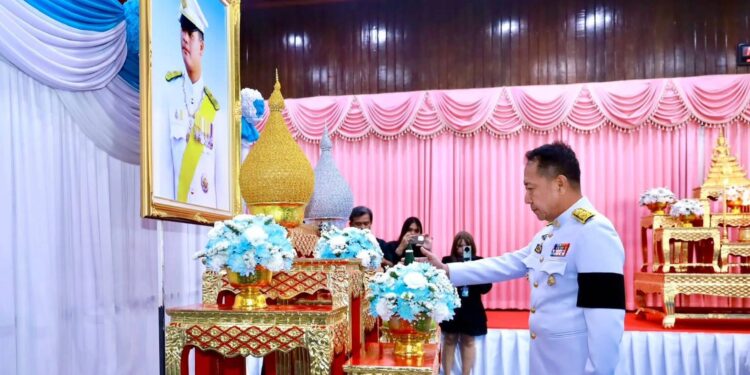 ชลบุรี จัดพิธีเจริญพระพุทธมนต์เฉลิมพระเกียรติสมเด็จพระเจ้าลูกเธอ เจ้าฟ้าทีปังกรรัศมีโชติ มหาวชิโรตตมางกูร สิริวิบูลยราชกุมาร เนื่องในโอกาสวันคล้ายวันประสูติ 29 เมษายน