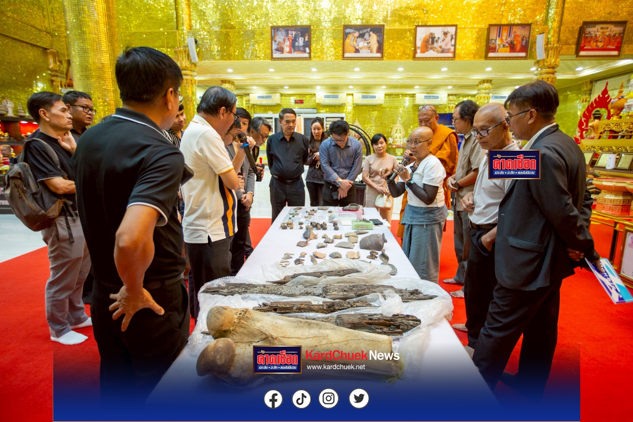 ม.ศิลปากร ส่งมอบซากเรือโบราณ อายุ 1,200 ปี ชิ้นสำคัญในประวัติศาสตร์ วัดไผ่ล้อมพระอารามหลวง เตรียมเผยแพร่นครปฐมเมืองยิ่งใหญ่ยุคทวารวดี