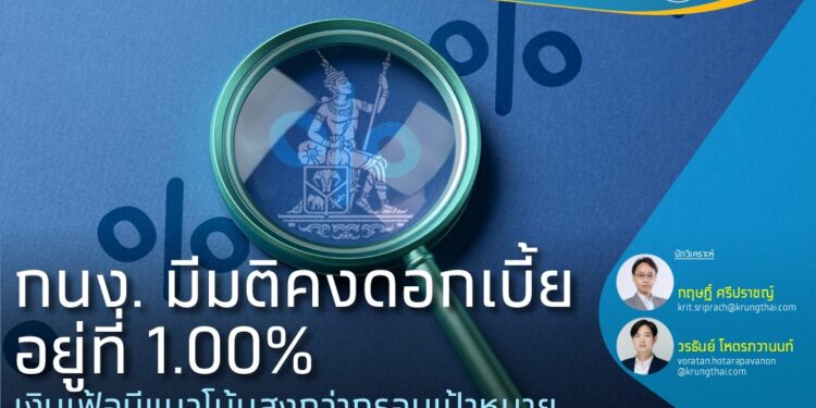 กนง.คงดอกเบี้ย 1% กรุงไทยฯคาด GDP ปี 60-70 อยู่ที่ 1.5%