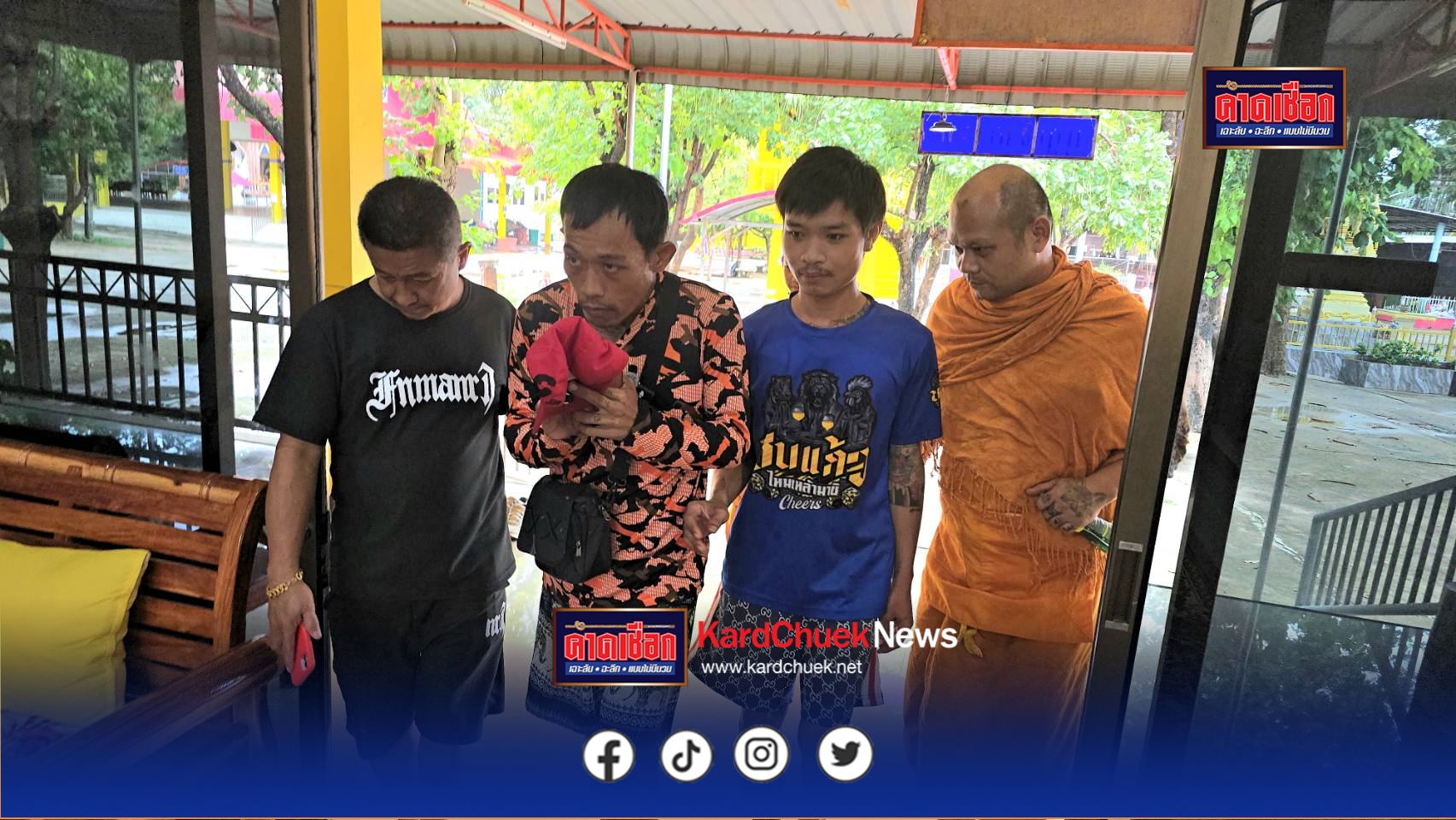 ระทึก ชาวบ้านช่วยกันจับโจรย่องขโมยของวัด ก่อนพามอบตัวต่อหน้าเจ้าอาวาส สุดท้ายได้รับโอกาสครั้งใหม่ หลังเจ้าอาวาสเทศน์สอนธรรมะและให้อภัย หวังกลับตัวเป็นคนดี