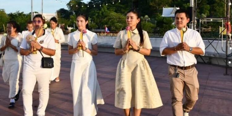 นายกเต๋า รองบอล  อบต.คลองกิ่ว  ร่วมโครงการสัปดาห์ส่งเสริมพระพุทธศาสนา วันวิสาขบูชา