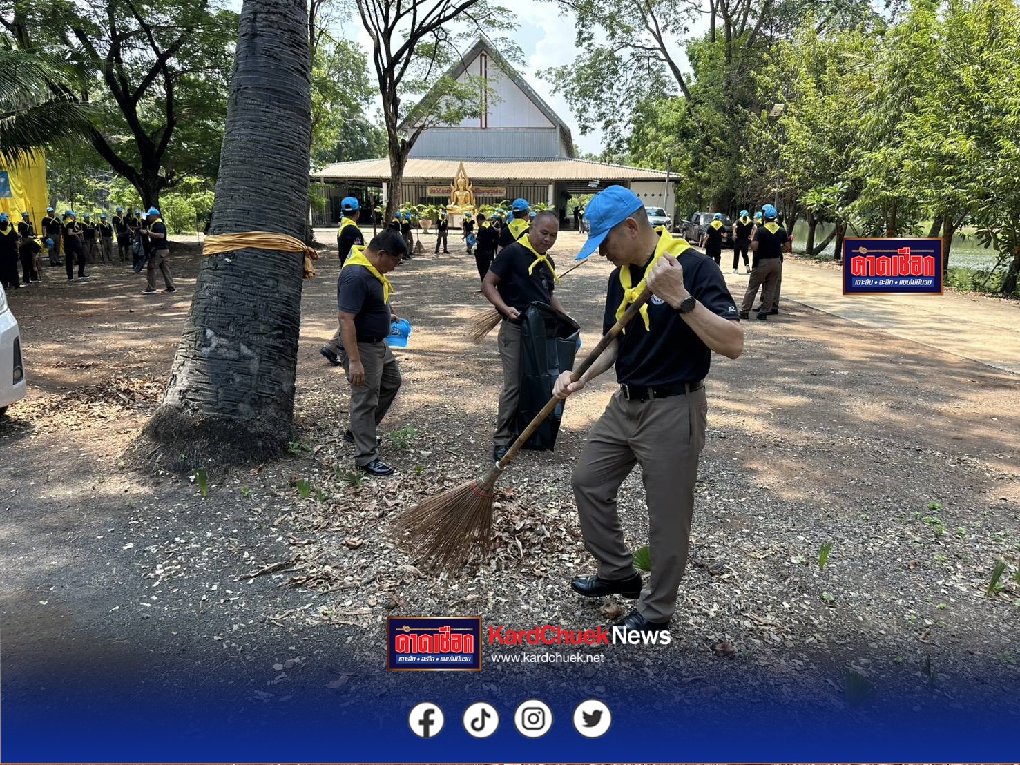 ผู้การโคราช นำตำรวจ–แม่บ้านตำรวจ ปฏิบัติธรรมและทำกิจกรรมจิตอาสา ถวายเป็นพระราชกุศลแด่ในหลวง
