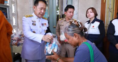 ผู้ว่าฯ ชลบุรี ร่วมกับสมาคมผู้สื่อข่าว-ช่างภาพสายเจาะจังหวัดชลบุรี ร่วมส่งต่อความสุขกับ “ตู้ปันสุข” ส่งต่อกำลังใจ – อาหารจำเป็นให้ประชาชน สอดคล้องไทยช่วยไทยตามนโยบายรัฐบาล
