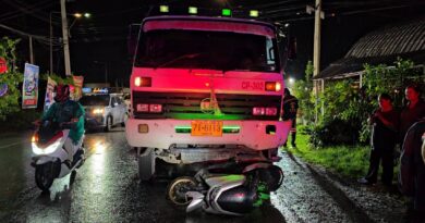 นนทบุรี วงจรปิด สลด น้องอัญญ่า สาวน้อยกตัญญู ตีกลองเปิดหมวก-ขายน้ำพริก ดูแลพ่อป่วย ผู้ติดตามกว่า 8 แสน ซ้อนท้ายรถจยย.แฟนหนุ่มไรเดอร์ ถูกรถโม่ปูนตามหลังชนท้ายก่อนเหยียบซ้ำ ดับ 1 เจ็บ 1