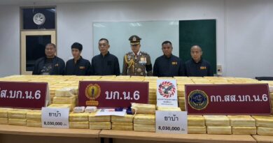 สืบ 6 ร่วมหน่วยข่าวกรองทหาร รวบหัวโจกมดงาน แก๊งขนยาบ้า สั่งงานผ่านแชตกลุ่มลับ แล้วแต่ลื้ออิ้วได้หมด ยึดของกลาง 8 ล้านเม็ด-เคตามีนเพียบ