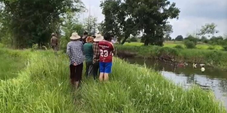 ชัยภูมิ หนุ่มโรงงานน้ำตาลน้อยใจญาติหายออกไป 5 วันเจออีกทีเป็นศพลอยอืดในคลองน้ำ