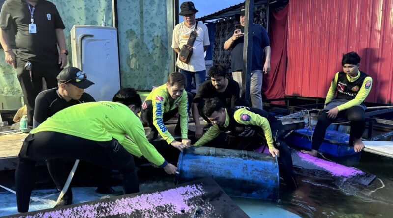 นนทบุรี เบิร์ดพยานสำคัญชี้จุด-จำลองเหตุการณ์ ยัดถังโบกปูนทิ้งน้ำอำพรางศพอุเทน