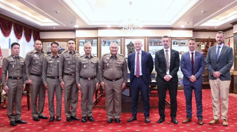 พล.ต.อ.นิรันดร เหลื่อมศรี รอง ผบ.ตร. หารือ สถานเอกอัครราชทูตอังกฤษประจำประเทศไทย ยกระดับมาตรการด้านคนเข้าเมือง ตรวจตราและสังเกตพฤติกรรมชาวต่างชาติ