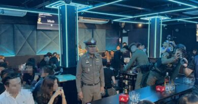 ตร.ลุมพินี สนธิกำลัง ปปส.กทม.-กรมจัดหางาน ลุยตรวจผับเถื่อนต่างด้าวย่านราชดำริ รวบพนักงานร้าน-แคชเชียร์ 15 รายทำงานไม่ตรงปก-ลูกค้า ฉี่ม่วง 1 ราย