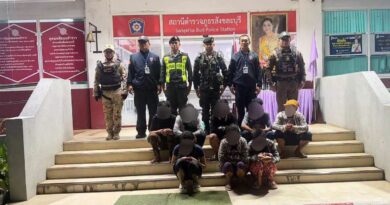 ตร. ทหาร ปกครอง ตชด.บูรณาการร่วมกัน รวบต่างด้าว แอบลักลอบเข้าเมือง