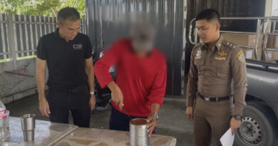 ตำรวจ ปอศ.ตรวจค้นแหล่งผลิตน้ำส้มพร้อมดื่ม ไม่ได้มาตรฐาน พร้อมทั้งตรวจยึดเกล็ดส้มกระป๋องจีนลักลอบนำเข้าโดยไม่ได้รับอนุญาต และไม่มี อย. น้ำหนักรวมกว่า 2,000 กิโลกรัม มูลค่าความเสียหายกว่า 500,000 บาท