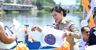 นครปฐม นางสาวอโรชา นันทมนตรี ผู้ว่าราชการจังหวัดนครปฐม ประธานในพิธี กิจกรรมปล่อยพันธุ์สัตว์น้ำจำนวน 200,000 ตัว เนื่องในวันเฉลิมพระชนมพรรษา พระบาทสมเด็จพระเจ้าอยู่หัว 28 กรกฎาคม 2569             