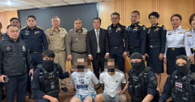สำนักงาน ป.ป.ส. บูรณาการทุกมิติประสานความร่วมมือรอบด้าน รับตัวผู้ต้องหาหลบหนีหมายจับ  คดียาเสพติดจากกรมตำรวจสกัดกั้นและต้านยาเสพติด สปป.ลาว 