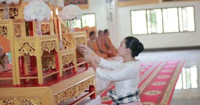 อำนาจเจริญ รมต.สุขสมรวย นำทอดผ้าป่าสามัคคีมหากุศล ระดมพลังศรัทธาพัฒนาหอสงฆ์อาพาธ ห้องผ่าตัด และห้องอุบัติเหตุฉุกเฉิน โรงพยาบาลอำนาจเจริญ ยอดทำบุญกว่า 6,393,577.50 บาท