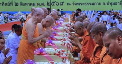 ปทุมธานี พระพรหมวชิรปัญญาจารย์ ประธานพิธีมุทิตา ป.ธ.9 มอบโล่-ทุนการศึกษาสำนักเรียนบาลีดีเด่น เนื่องในวันสมาธิโลก