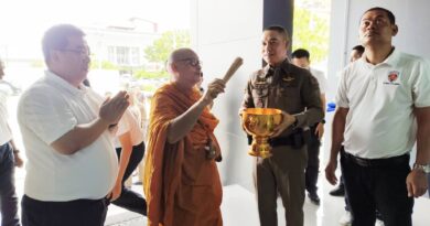 ผู้การนครปฐม ! ประธานพิธี ทำบุญอาคารที่ทำการกองกำกับการสืบสวนตำรวจภูธรจังหวัดนครปฐม(หลังใหม่)