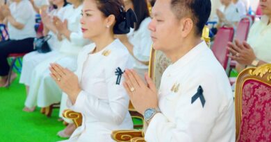 วัฒนธรรมจังหวัดนครปฐม จัดโครงการเข้าวัดปฏิบัติธรรมวันธรรมสวนะ ครอบครัวหิ้วตะกร้า ศรัทธาอิ่มบุญ อุดหนุนชุมชน จังหวัดนครปฐม ประจำ