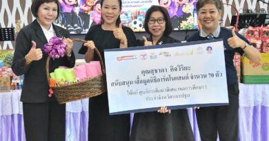 ท่านสุชาดา ผู้พิพากษาสมทบฯ ร่วมส่งต่อโอกาสทางการศึกษาต่อเนื่อง ร่วมเติมรอยยิ้มเด็กพิเศษ ในกิจกรรม “Pay It Forward ยิ่งให้ยิ่งสุขใจ ปี 8” ของเอกชัย วรรณแก้ว ผู้ก่อตั้งมูลนิธิอาร์ตโนแฮนด์