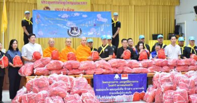 ปทุมธานี วัดพระธรรมกาย–มูลนิธิธรรมกาย ผนึกกำลัง ตชด.ภาค 1–อำเภอหนองเสือ มอบถุงยังชีพ 500 ชุด ช่วยผู้ประสบอุทกภัยกลุ่มเปราะบาง