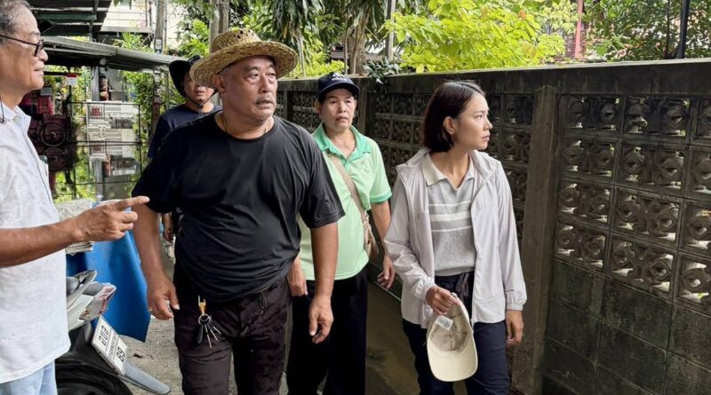นฤพนธ์ พร้อมคณะ ลงพื้นที่ท่าทราย สำรวจสถานการณ์มวลน้ำ เฝ้าระวังผลกระทบประชาชน