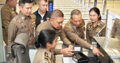 สมุทรปราการ พล.ต.ท.นพศิลป์ รับตำแหน่งผบช.สตม.วันแรก ลงสุวรรณภูมิทันที กำชับคัดกรองเข้ม สกัดอาชญากรรมข้ามชาติ พร้อมดูแลนักท่องเที่ยว